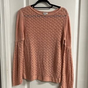 Sundance Blush Lace Knit Sweater